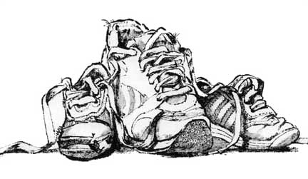 Those tenis shoes!
